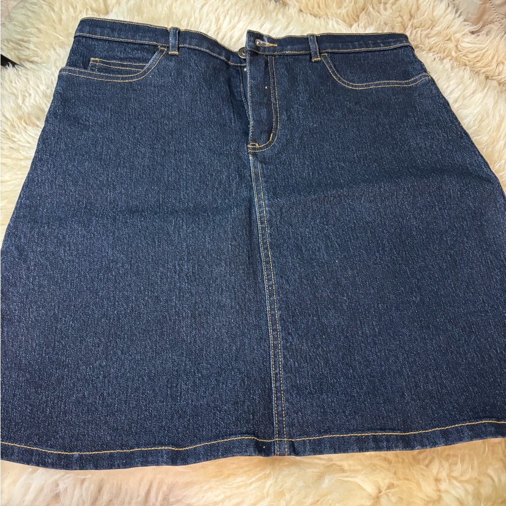 YMI Blue A-Line Denim Skirt